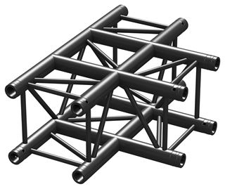Εμφάνιση  λεπτομερειών BEAMZ PRO P30-T35 TRUSS 3 WAY T-JUNCTION BLK Εικόνα της BEAMZ PRO P30-T35 TRUSS 3 WAY T-JUNCTION BLK