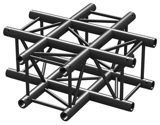 Εμφάνιση  λεπτομερειών BEAMZ PRO P30-C41 TRUSS 4 WAY X-JUNCTION BLK Εικόνα της BEAMZ PRO P30-C41 TRUSS 4 WAY X-JUNCTION BLK
